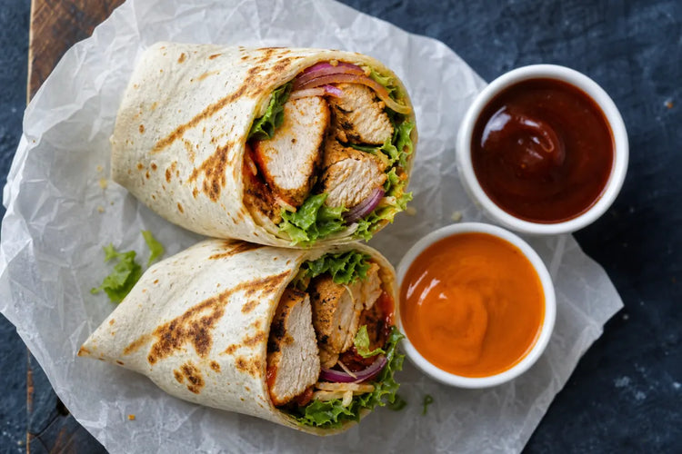Best sauce for chicken wraps with grilled chicken and fresh vegetables