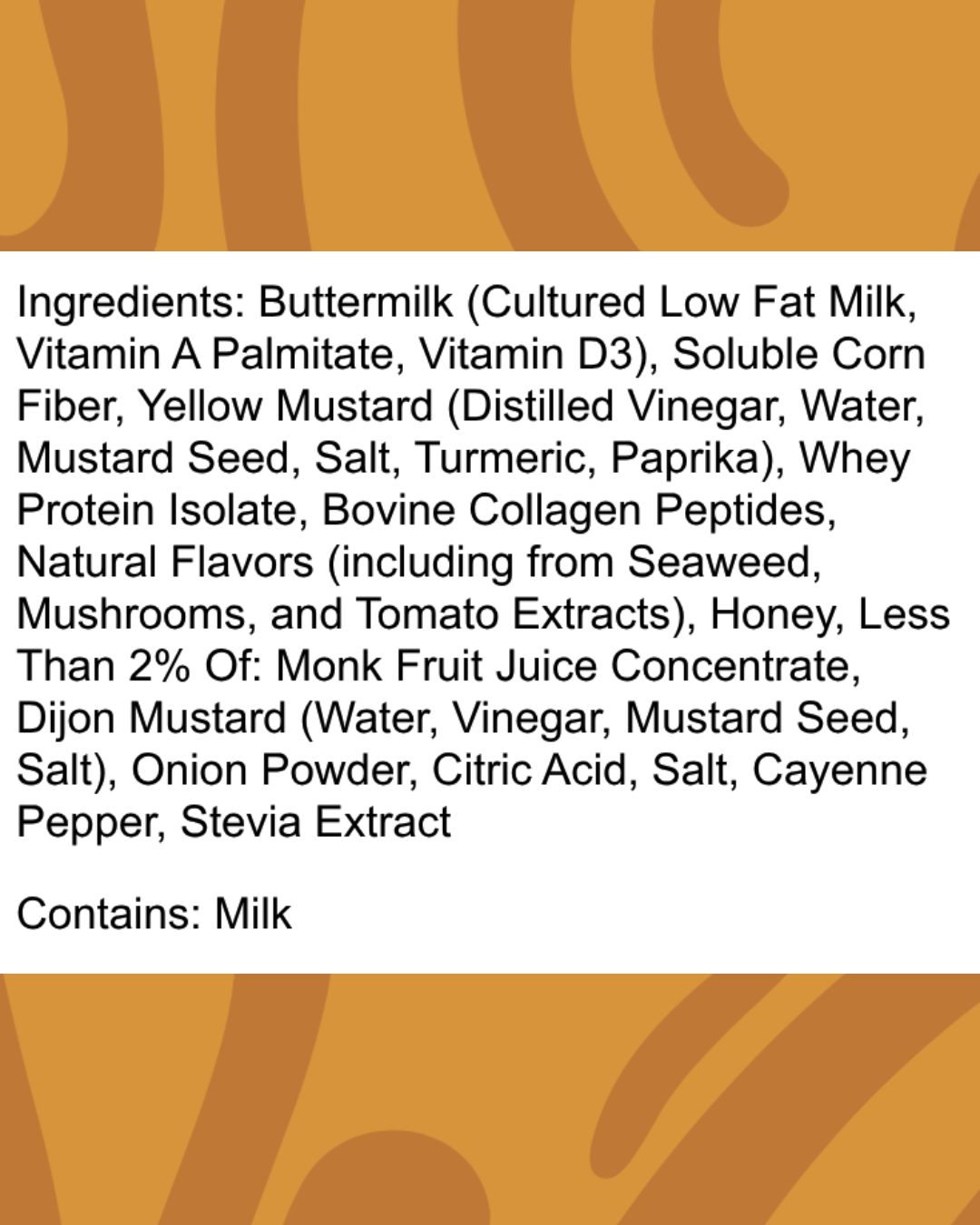 Hot Honey Mustard Protein + Fiber Dipping Sauce